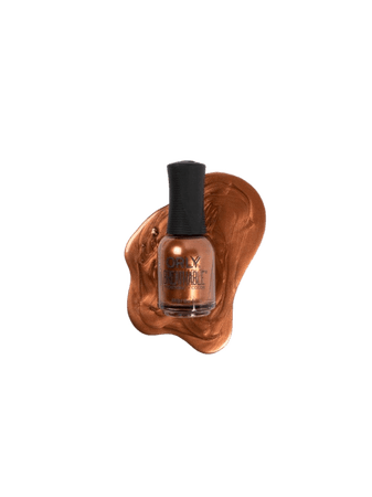 copper orange nail polish manicure