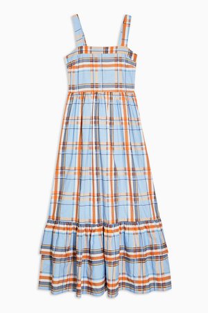 Checked Ankle Dress by YAS | Topshop
