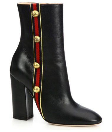 Gucci Carly Studded Grosgrain Leather Boots - Buscar con Google