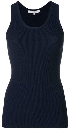 ribbed knitted tank top