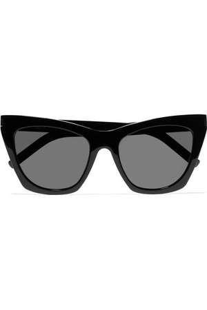 Saint Laurent | Kate cat-eye acetate sunglasses | NET-A-PORTER.COM