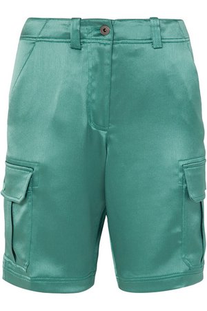 Sies Marjan | Elias crinkled-satin cargo shorts | NET-A-PORTER.COM