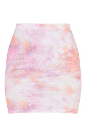 Pink Tie Dye Mini Skirt | Co-Ords | PrettyLittleThing USA