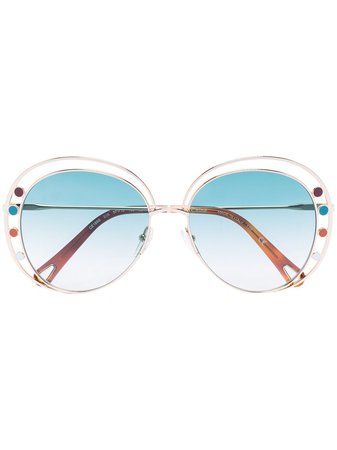 Chloé Eyewear Delilah round-frame Sunglasses - Farfetch