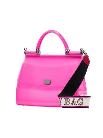 Dolce & Gabbana pink Sicily transparent PVC shoulder bag $753 - Buy AW18 Online - Fast Global Delivery, Price