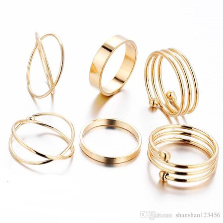 Gold Ring Set Combine Joint Ring Band Ring Toes Rings For Women Fashion Jewelry Drop Shipping 080238 Simple Engagement Rings Engagement Ring Settings From Shanshan123456, $0.93| DHgate.Com