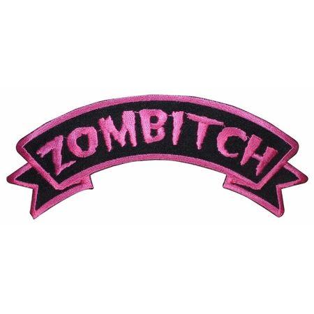 Zombitch Patch Zombie Bitch Hot Pink Kreepsville Embroidered - Etsy Australia