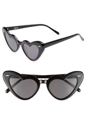 Takesh J'adore 46mm Heart Sunglasses | Nordstrom