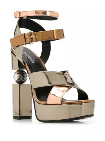 Balmain block heel sandals $1,122 - Shop SS19 Online - Fast Delivery, Price