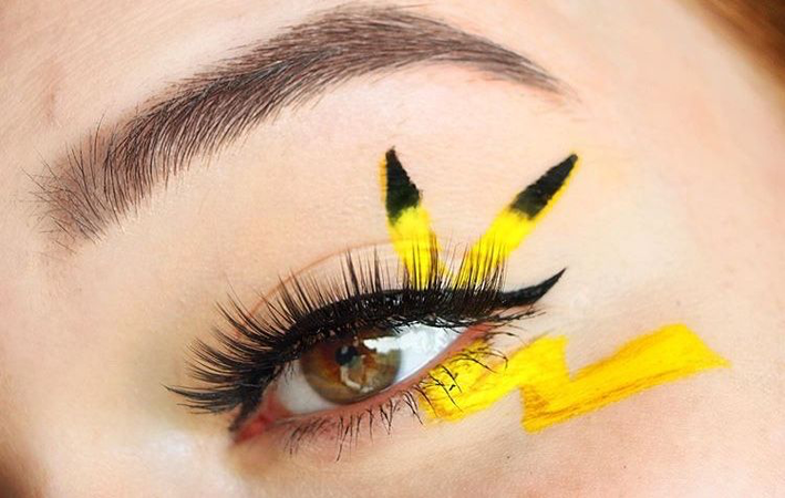 pikachu eye makeup