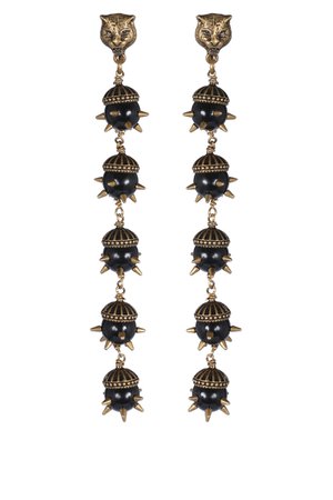Gucci Feline Earrings With Resin Pearls - Google Search