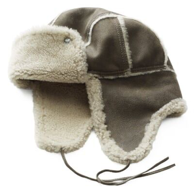 trapper hat olive / taupe