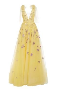 Monique Lhuillier - Yellow Belle Gown