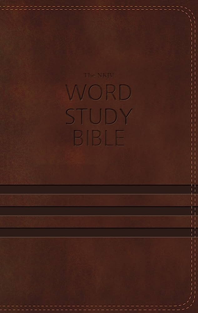 nkjv word study bible brown leather Amazon