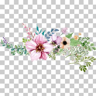 Flower Watercolor painting, Watercolor flowers shading, pink petaled flowers PNG clipart | free cliparts | UIHere