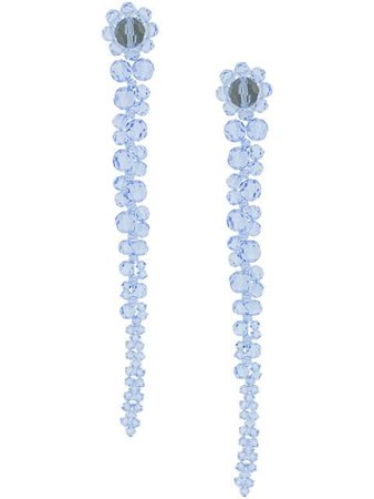 Simone Rocha Crystal-Embellished Drop Earrings ERG120903 Blue | Farfetch
