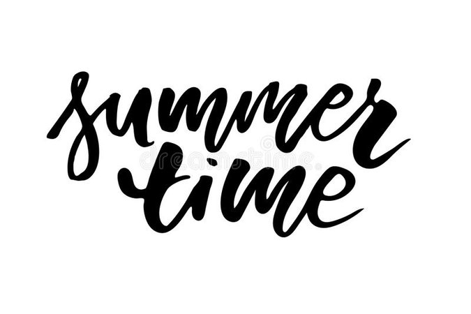 Bye, Bye Summer! Black And White Hand Lettering Inscription Stock Vector - Illustration of modern, inspirational: 96414493