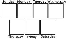 Days of the Week Layout Template for Shoplook.io (24) Pinterest