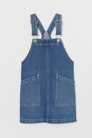 Denim Overall Dress - Denim blue - Kids | H&M US