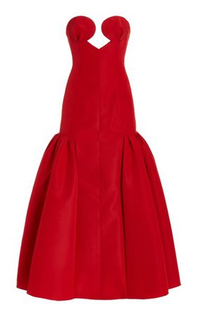 Strapless Bustier Silk Gown By Carolina Herrera | Moda Operandi