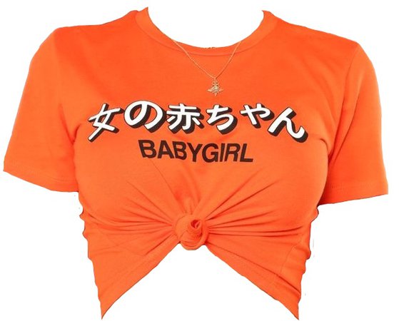 orange babygirl t shirt