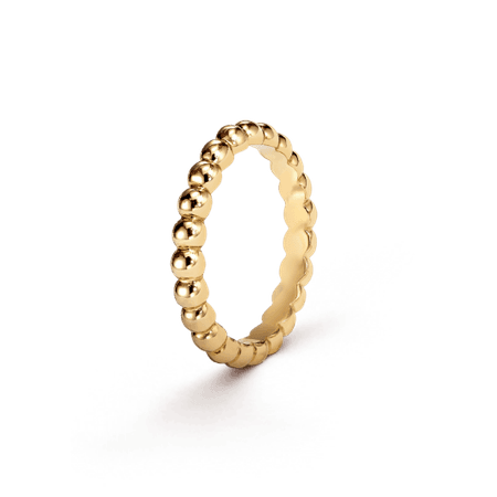Perlée pearls of gold ring, medium model