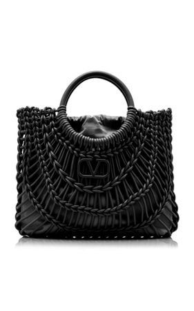 Valentino Garavani Woven Leather Tote By Valentino | Moda Operandi