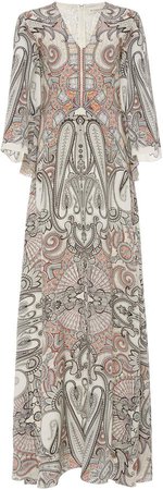Patterned Silk-Georgette Dress