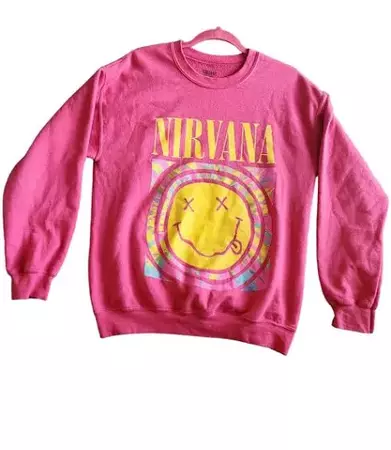 pink nirvana sweatshirt
