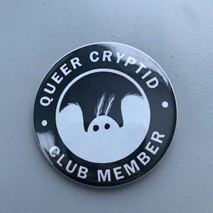 Queer Cryptid Club Button [CowboyYeehaww]