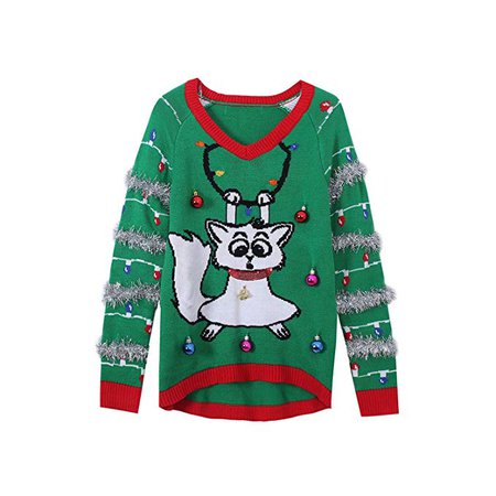 Get-in Light up Knitted Ugly Jumper Snowman Deer Sweaters Santa Claus Patterned Christmas Sweaters Tops Men Women Pullovers: Amazon.ca: Clothing & Accessories