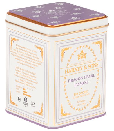 Dragon Pearl Jasmine Tea Sachets | Tin of 20 - Harney & Sons Fine Teas