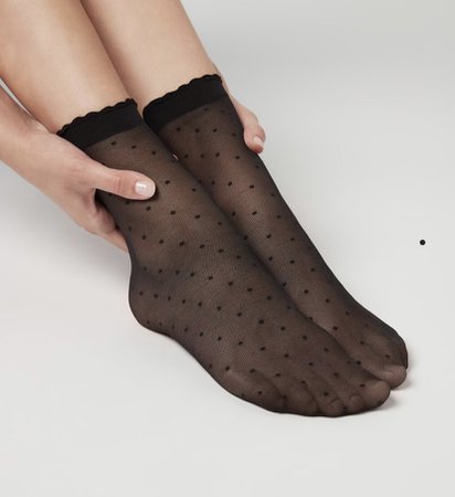 black mesh socks