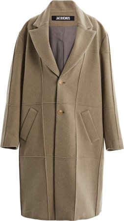 Jacquemus Carro Oversized Wool-Blend Coat
