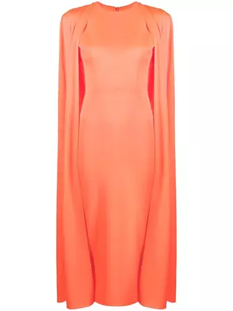 Alex Perry Cape Design slim-cut Dress - Farfetch