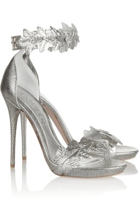 Alexander McQueen silver sandals