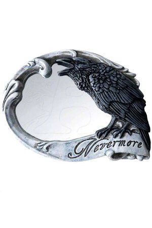 Nevermore Raven Compact Mirror by Alchemy Gothic | Gifts &