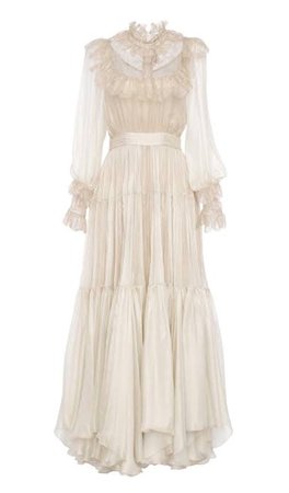 Victorian chiffon gown