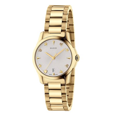 gold Gucci watch