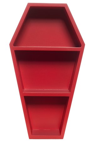 Coffin Red Wall Shelf by Sourpuss | Gifts & ware | Decor