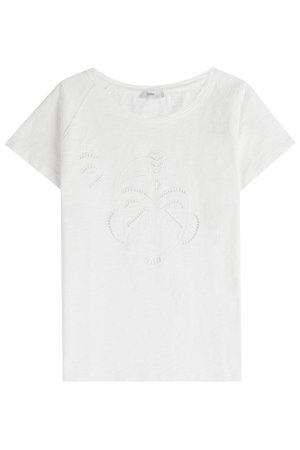 Embroidered Organic Cotton T-Shirt Gr. XL