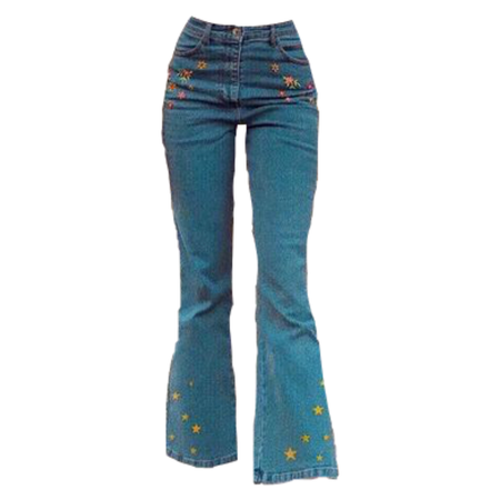 flare jeans pants hippie 60s 70s 80s bootcut vintage blue