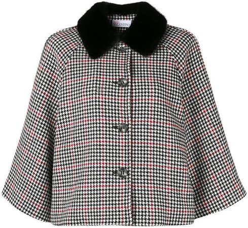 houndstooth cape