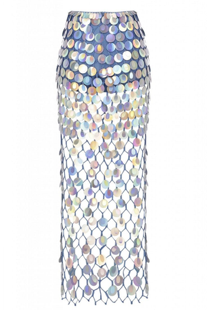 holographic sequinned skirt