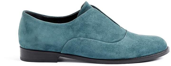 WtR - Sky Green Suede Leather Flats