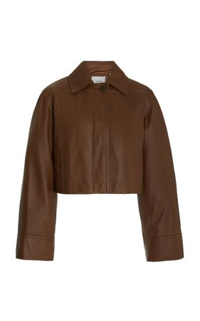 Cropped Leather Jacket By Vince | Moda Operandi