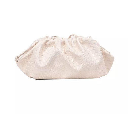 white wooden handbag