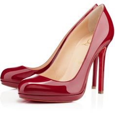 Pinterest (christian louboutin pumps platform red heels) (81)