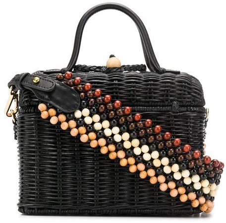 woven top-handle tote