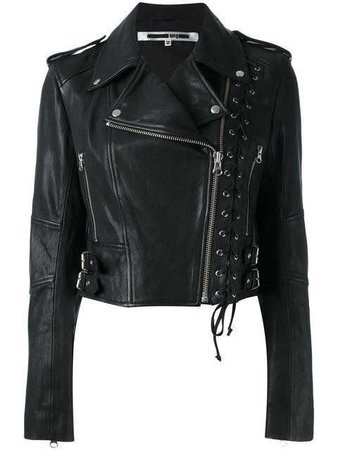 leather black jacket